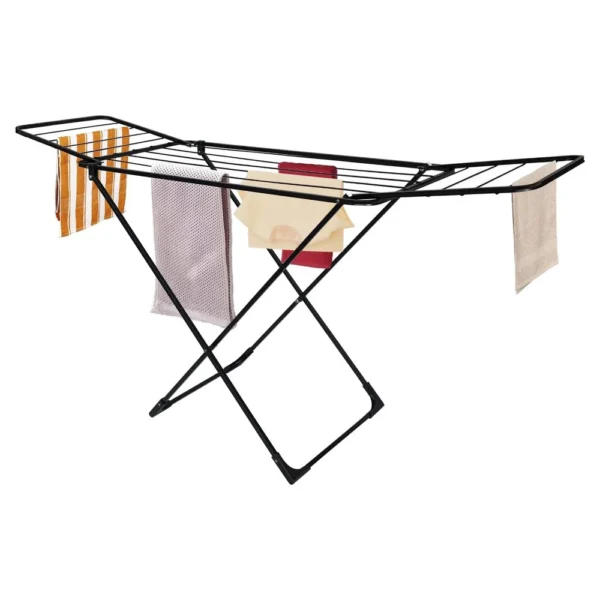 Buttery Fly Shape Cloth Drying Stand Black - Image 3